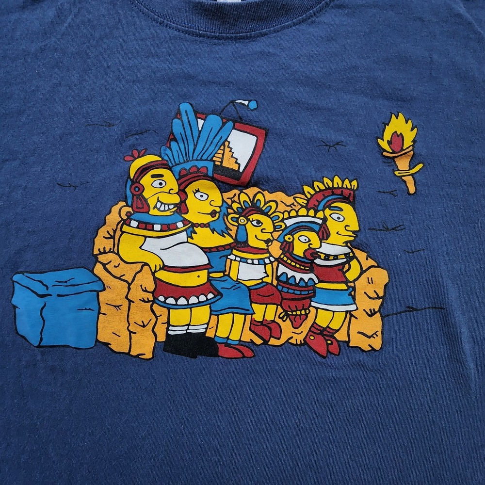 Simpsons Family Couch Shirt Men XL Indigenous 1st Nations Native American Indian